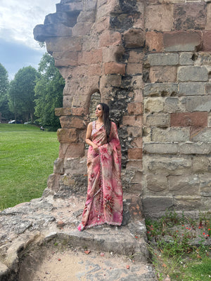 41 Floral saree